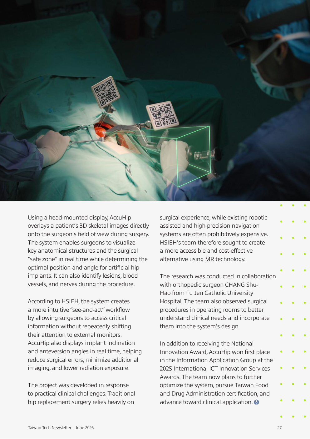 Taiwan Tech Newsletter June 2026 p.27 - AccuHip